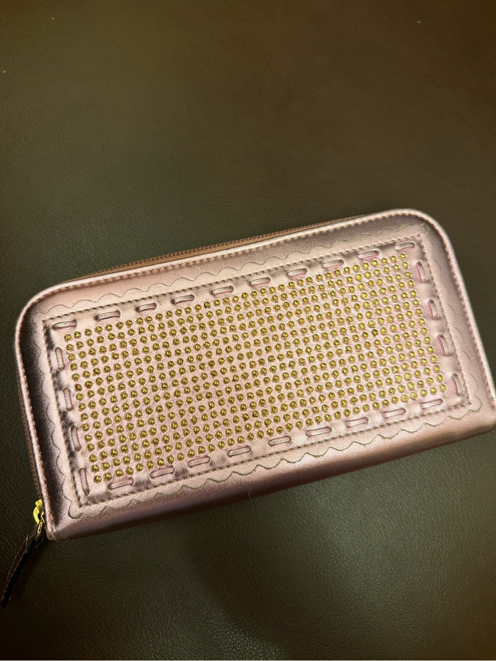 Like New Nordstrom Pink Metallic Wallet